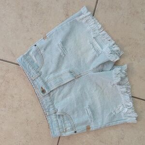 Chelsea and Violet Denim Cut Off Button Fly Jean Shorts - Size 27
